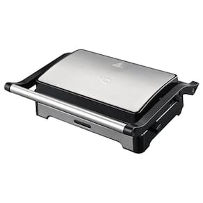 Sanduichera e Mini Grill HQ 180º 1000W Antiaderente Inox HQ-SG002