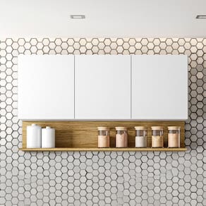 Armário Aéreo Cozinha 120 Cm Silver 3 Portas Freijó/Supremo - Pnr Móveis