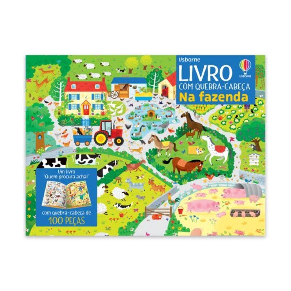 Na Fazenda: Livro Com Quebra-Cabeça