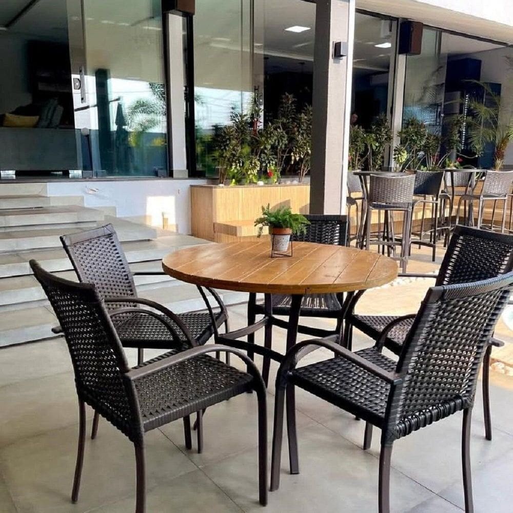 Cadeira para Sala de Jantar Ascoli 89cm X 50cm X 53cm Preto