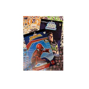 Livro de adesivos Disney Pixar Marvel Spiderman & Lightyear