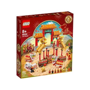 Bloco de construção de brinquedo LEGO Lion Dance Edição Limitada 80104