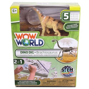 Kit de escavação de esqueleto de dinossauro WowWorld Dino Dig Brachiosaurus
