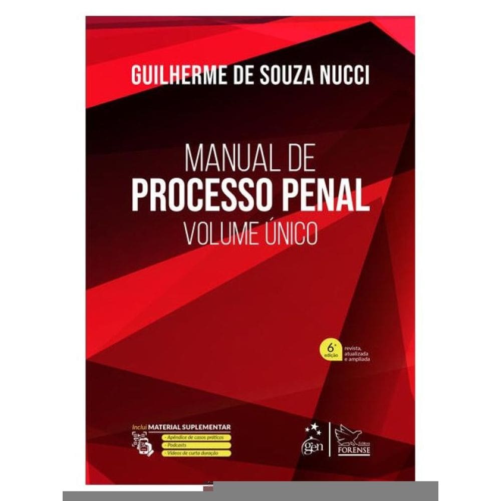 Manual De Processo Penal - Volume Único - 6ª Edição 2025