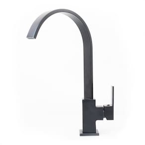 Torneira Bica Alta Banheiro Metal Monocomando Preto