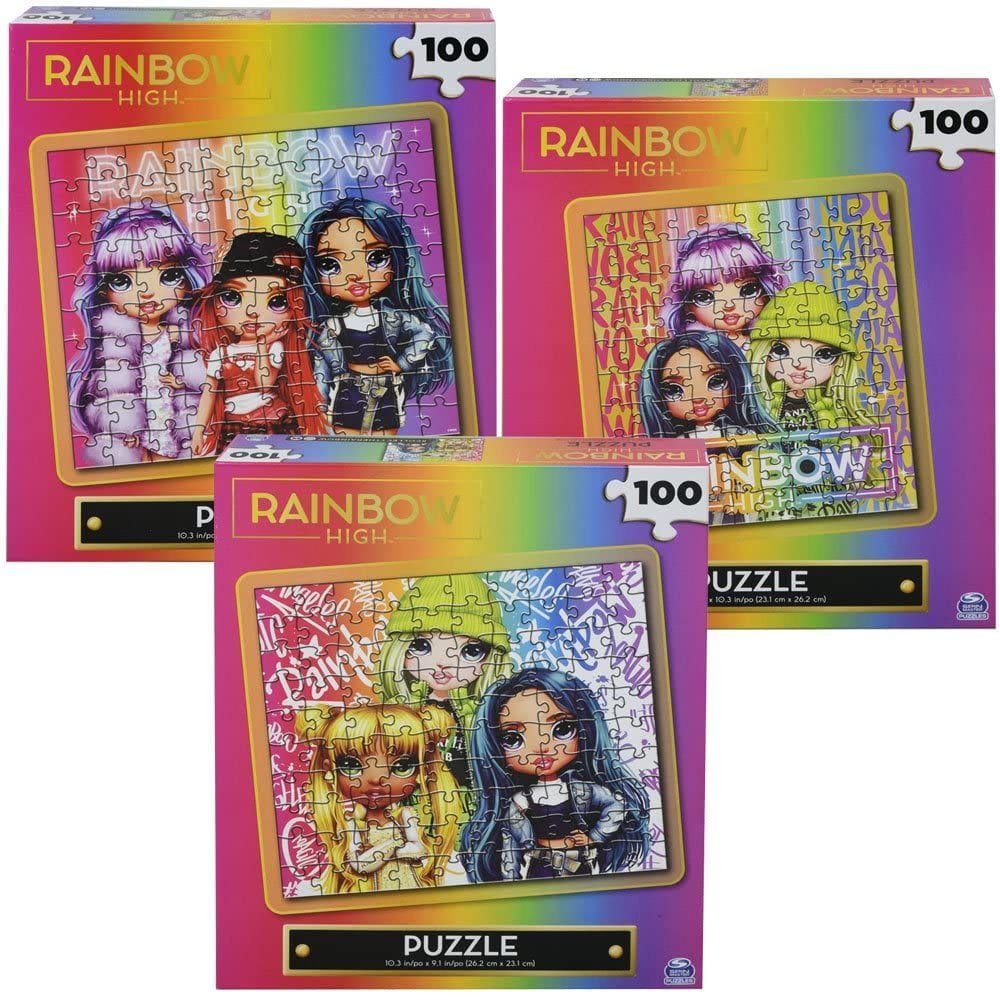 Quebra-cabeça U.P.D. Rainbow High 100 peças x 3 (300 no total)
