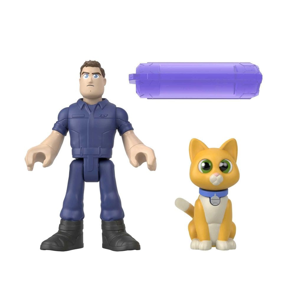 Boneco de ação Imaginext Buzz Lightyear and Sox, pacote com 2