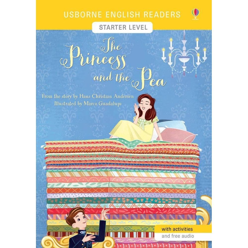 The Princess And The Pea - Usborne English Readers - Level Starter - Book With Activities And Free Audio
