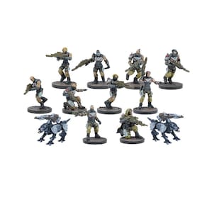 Miniaturas Mantic Enforcer Pathfinders Squad x12 multicoloridas