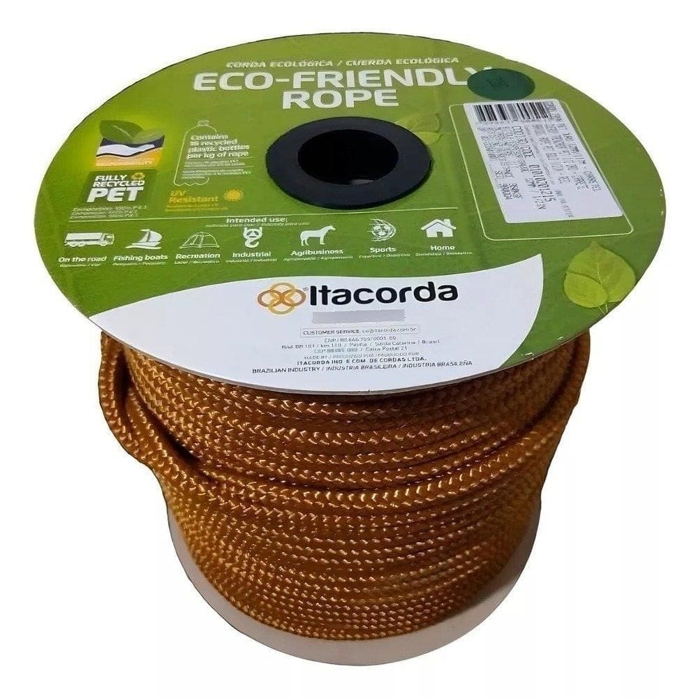 Corda Trancada Pratik Pet Carretel 8Mmx233m Ouro