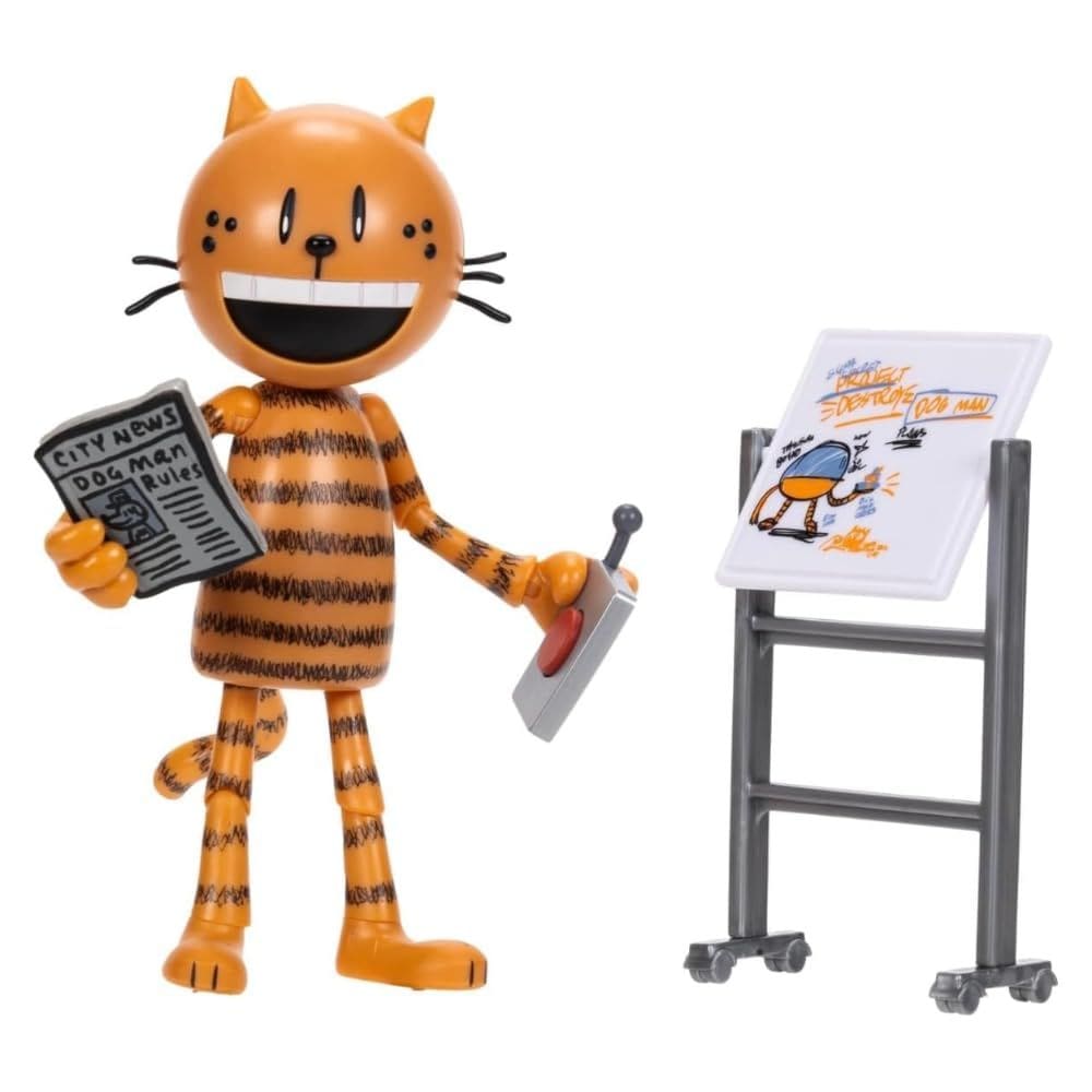 Boneco de ação Dog Man Movie Petey de 5 polegadas articulado