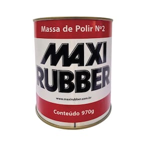 Massa De Polir N2 Maxi Rubber Polimento Automotivo 970G