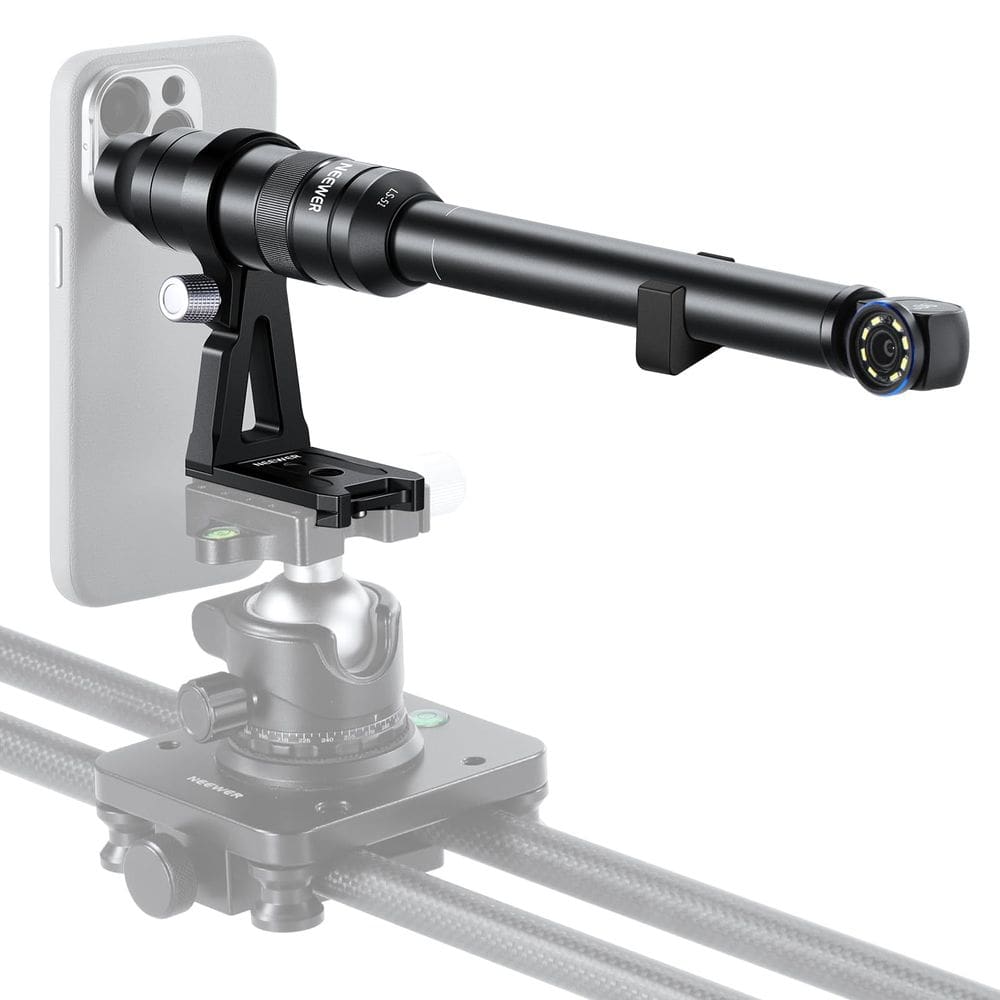 Lente de sonda macro Neewer LS-51 com ampliação 2X para celular