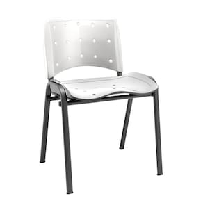 Cadeira Ergoplax Fixa Branco Plaxmetal