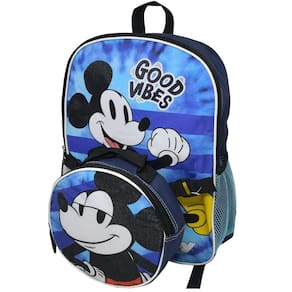Mochila Fast Forward Mickey Mouse 16 com lancheira