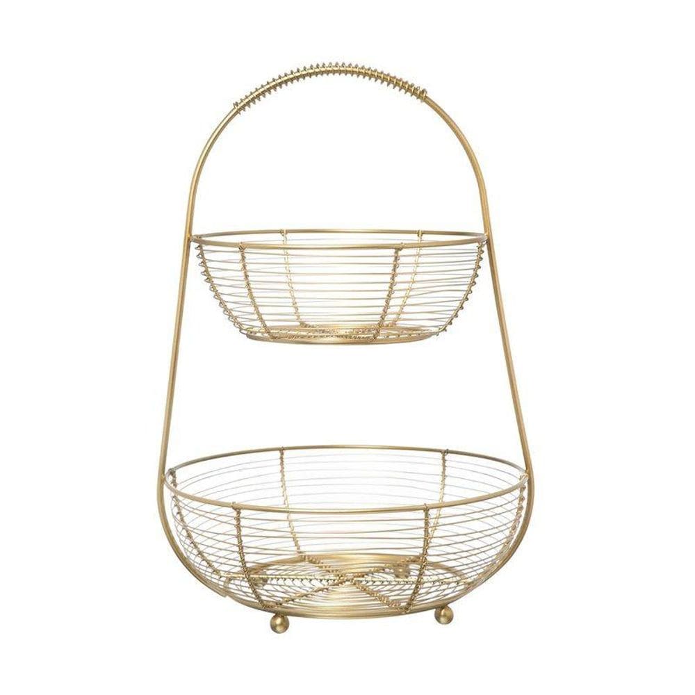 Fruteira Home Style Aurum Doble