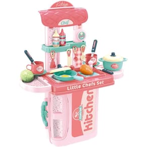 Replay Kids Bancada Maleta Cozinha Infantil Top Kitchen 3 em 1 - 1833 SHINY TOYS