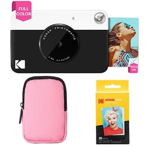 Câmera de impressão instantânea KODAK Printomatic Starter Bundle preta