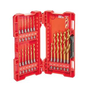 Conjunto de brocas Milwaukee 48-89-4680 Shockwave Titanium 18 unidades