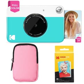Câmera de impressão instantânea KODAK Printomatic Starter Bundle azul