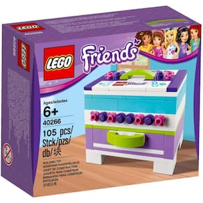 Kit de construção de caixas de armazenamento LEGO Friends 40266 (105 peças)