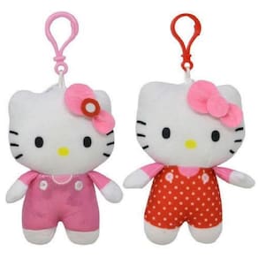 Conjunto de 2 peças com zíper de pelúcia U.P.D., Inc. Hello Kitty, 13 cm