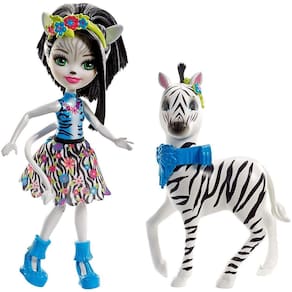 Bonecas Enchantimals Zelena Zebra com capuz Mattel