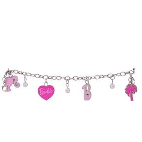 Pulseira de miçangas UPD Girls colorida com pingentes da Barbie