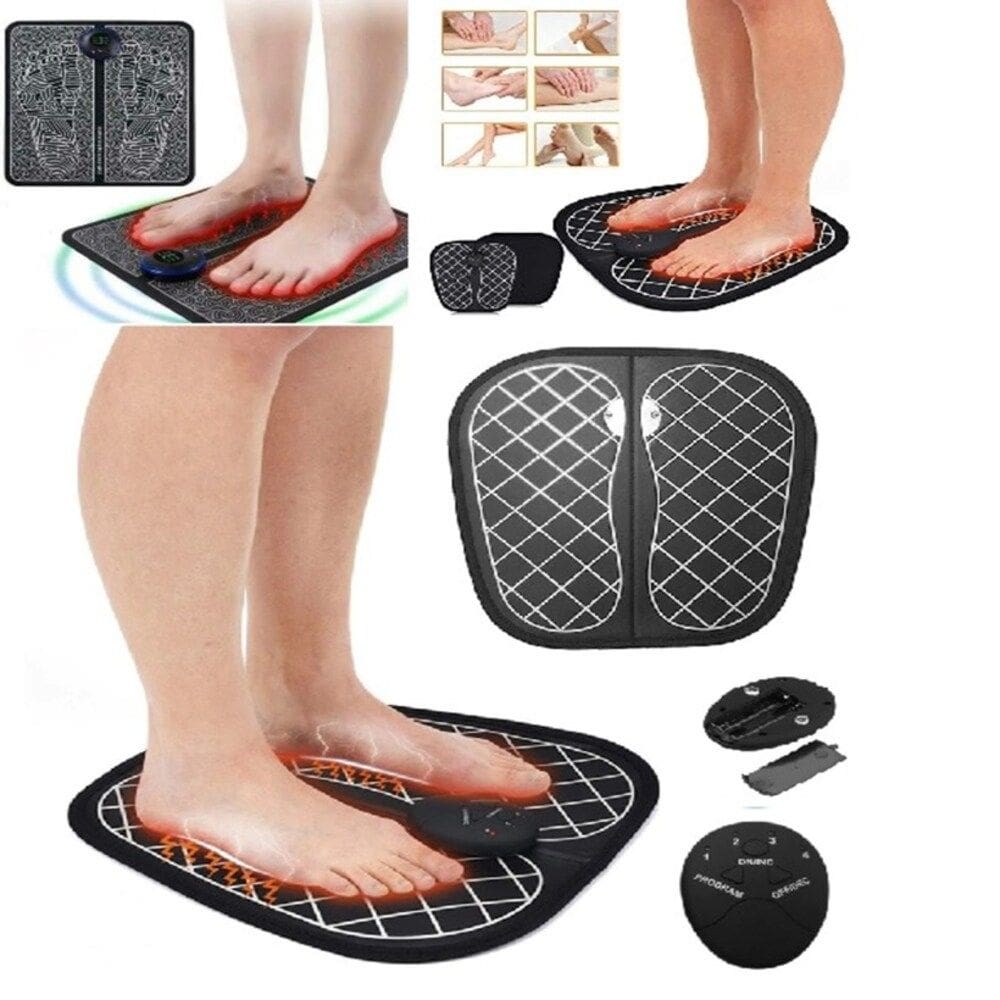 Massageador De Pes Eletrico Tapete Magnetico Estimulador Relaxante Pernas Foot Massager Muscular