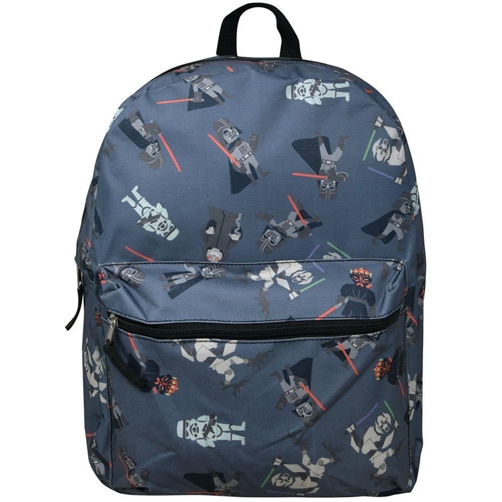 Mochila infantil Disney multicolorida grande com design de Star Wars
