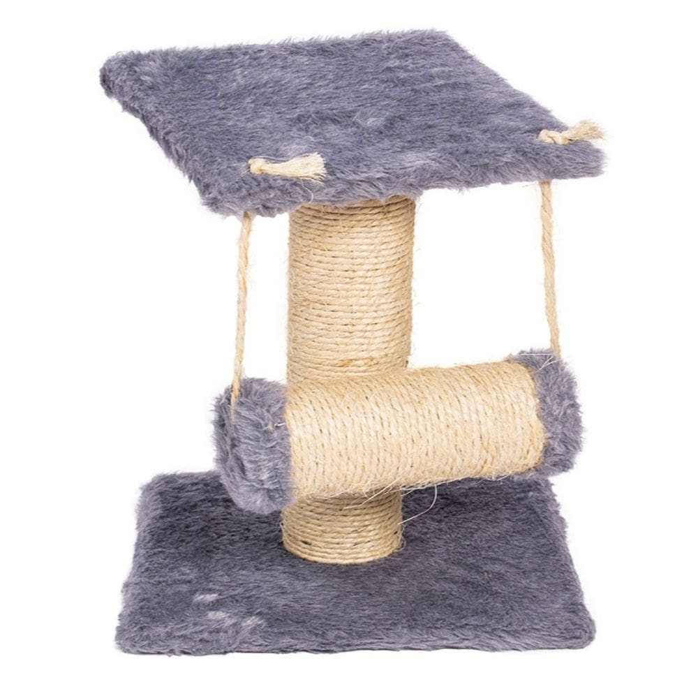 Brinquedo Arranhador Para Gatos Com Balanço Exclusivo Cinza