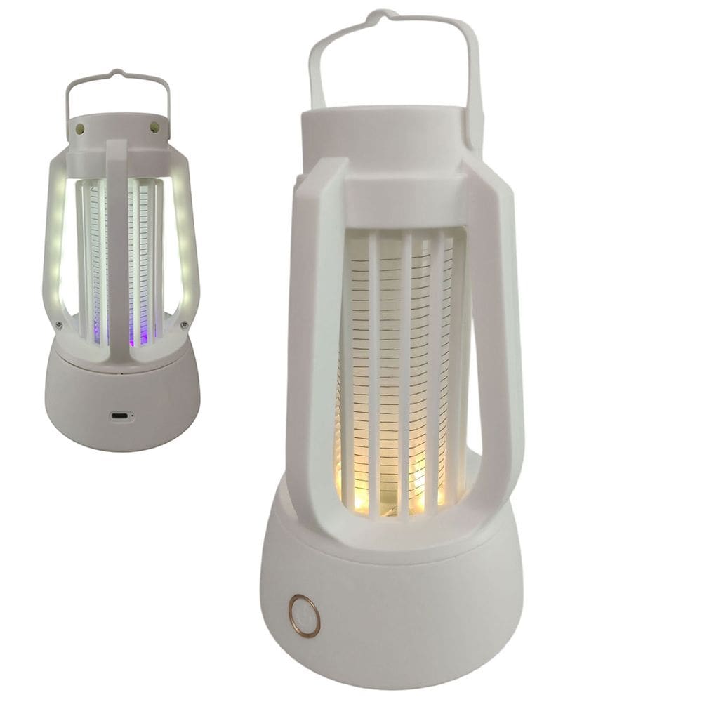 Luminaria LED Repelente Luz Ultravioleta Afasta Mosquito Pernilongo Inseto Mosca USB Bateria Recarregavel Armadilha Casa Acampamento