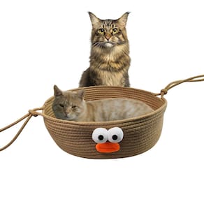 Cama Gato Arranhador Ninho Cestinho Rasqueavel Pet Animais Estimaçao Felino Confortavel Divertida