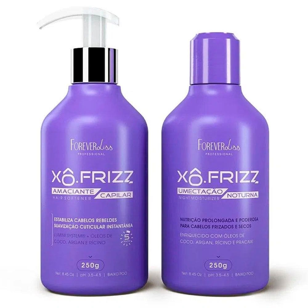 Kit Amaciante Capilar e Umectação Notu Xô Frizz Forever Liss
