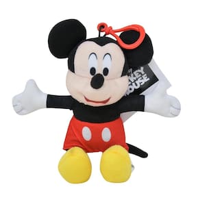 Clipe de brinquedo macio Pull Mickey Mouse 6 com zíper de pelúcia para bolsas