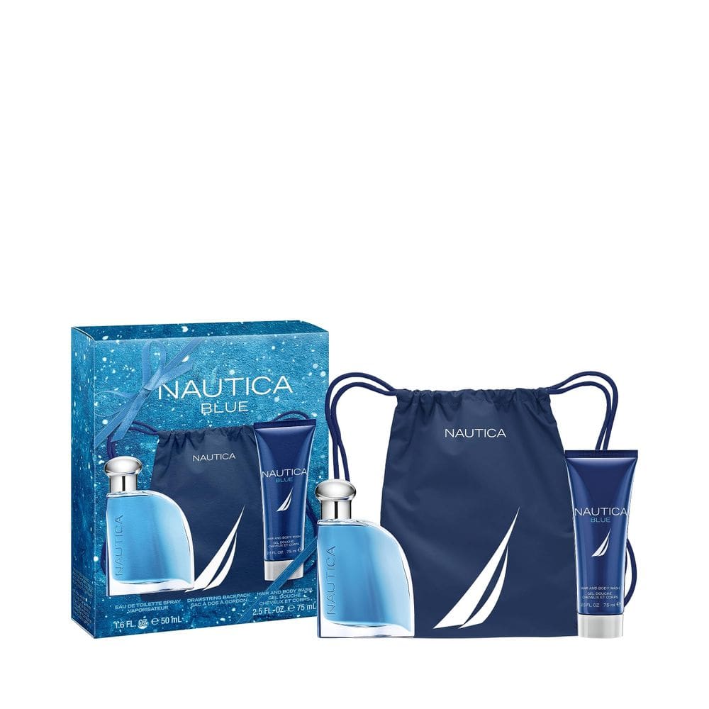Perfume Nautica Blue Eau de Toilette 50mL com sabonete líquido 75mL