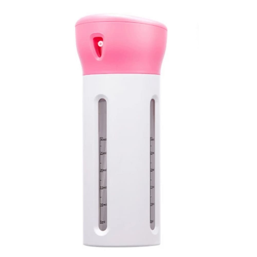 Kit Garrafa Dispenser Portátil 4 Em 1 Para Shampoo e Cremes
