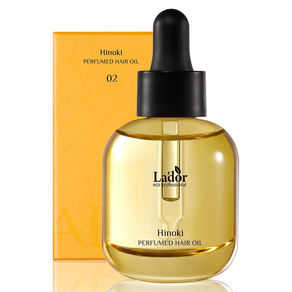 Óleo de perfume de cabelo LA`DOR Hinoki Anti Frizz 30mL para cabelos secos