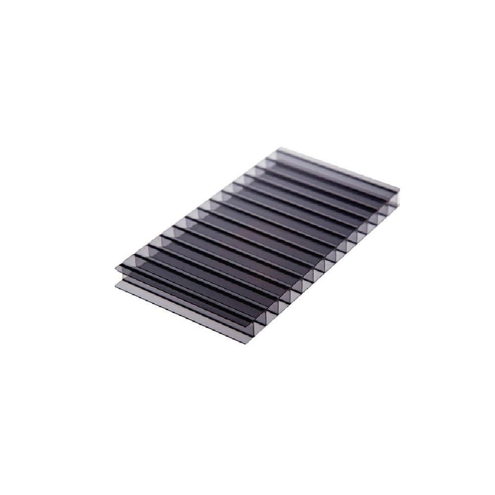 Chapa De Policarbonato Alveolar Fume 4mm - 1,05m X 6,00m - Importado