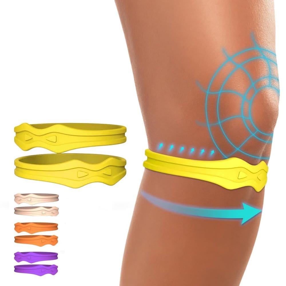 Pulseira de joelho Patella Support Fitgeno para alívio da dor no tendão, pacote com 2