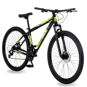 Bicicleta Aro 29 Alumínio Gott Rocker Freios A Disco Suspensão 21v 19 Preto Amarelo