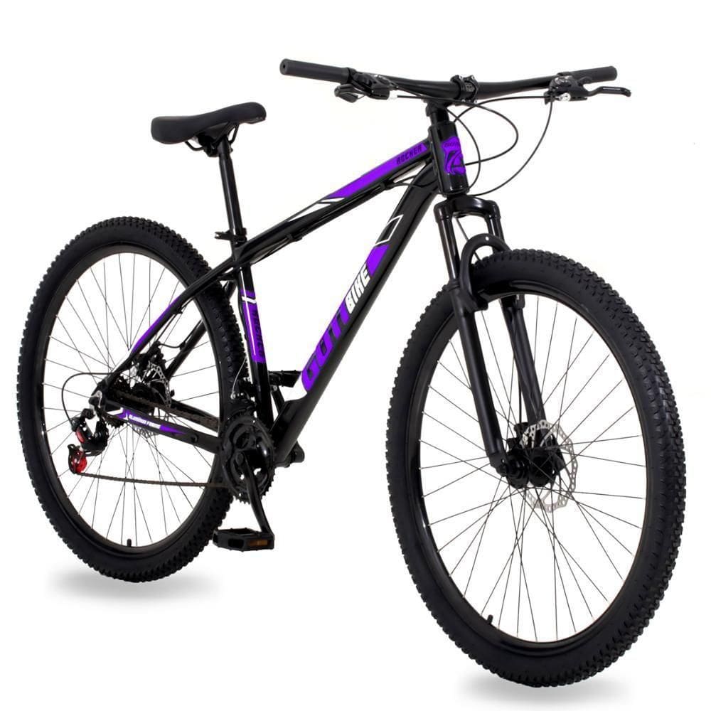 Bicicleta Aro 29 Gott 24 Marchas Câmbio Traseiro Shimano 19 Preto Roxo