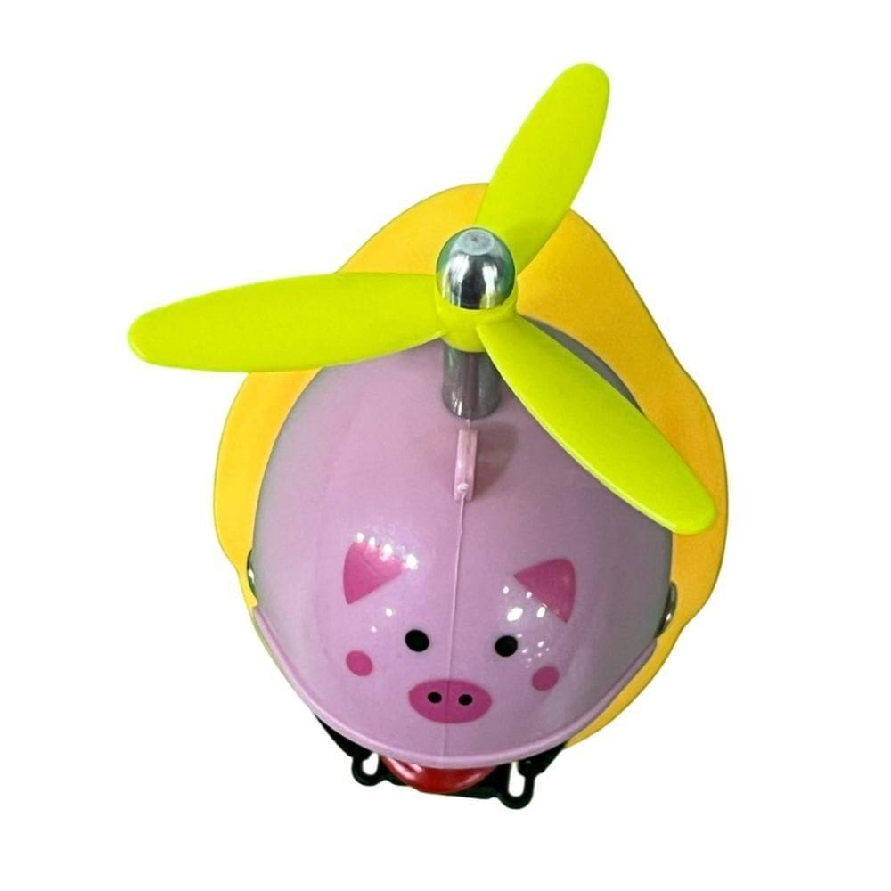 Patinho Buzina Borracha Moto Bike Guidão Luz Hélice Modelos Rosa