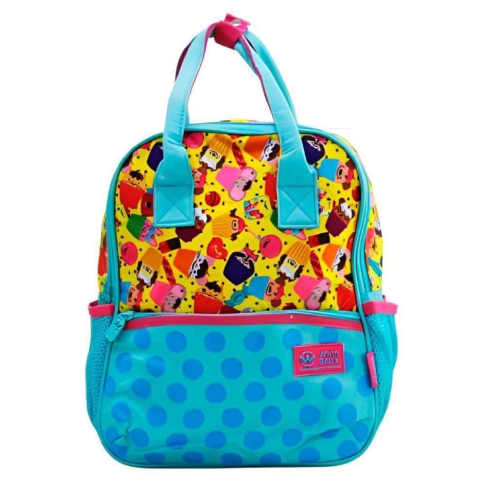 Mochila De Costas Bolsa Baby Feminina Docinhos Azul