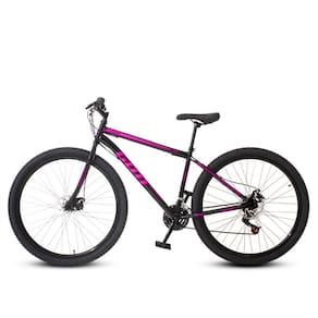Bicicleta Aro 29 Aço Carbono Gott Cronos Freio A Disco 21v Preto Rosa