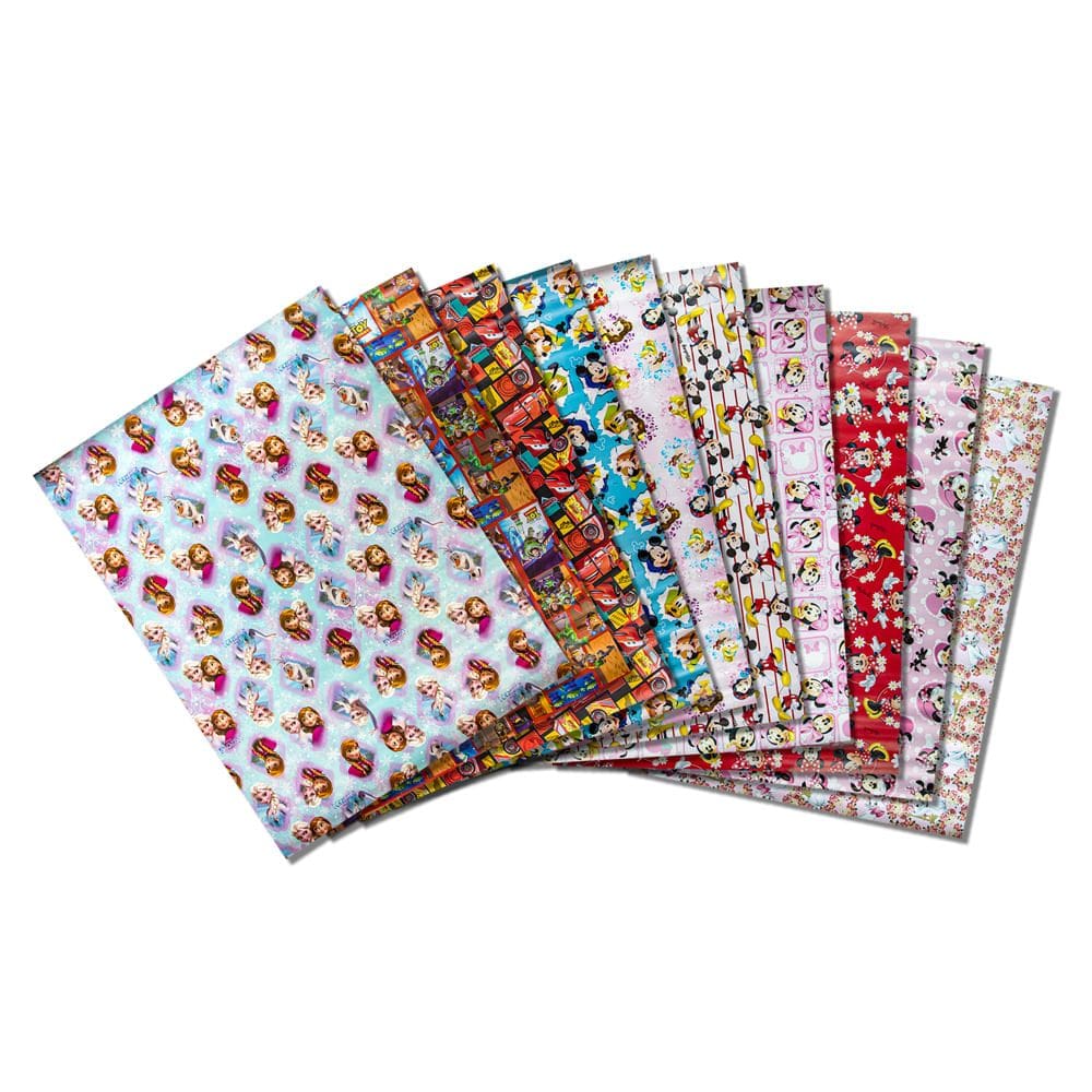 Papel de Presente Cromus Personagens Disney 70x100cm - Item Variado