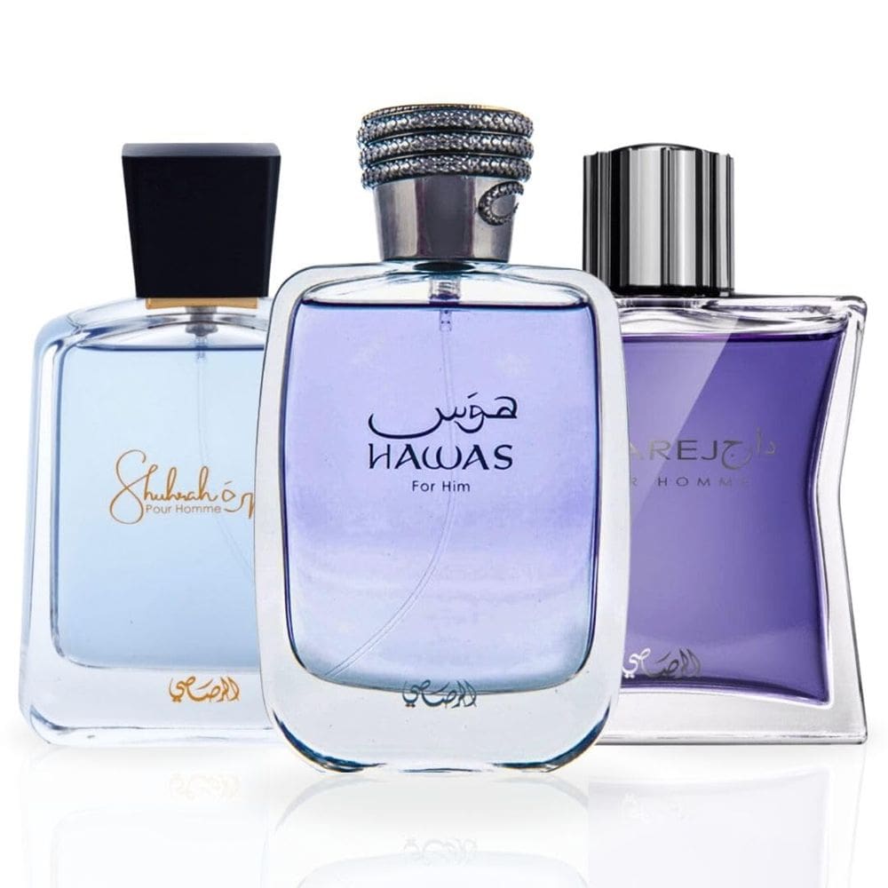 Perfume RASASI Hawas, Daarej, Shuhrah Eau De Parfum para homens