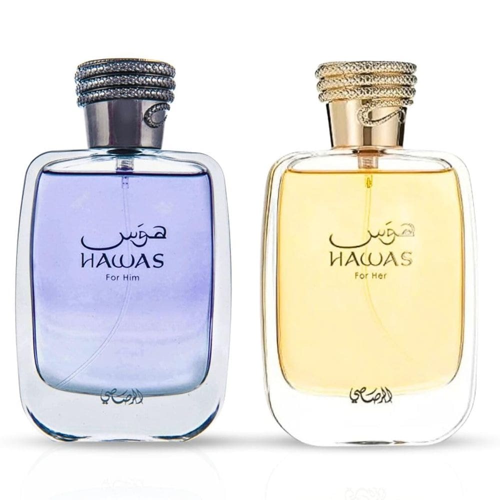 Perfume RASASI Hawas para ele e Hawas para ela EDP 100mL