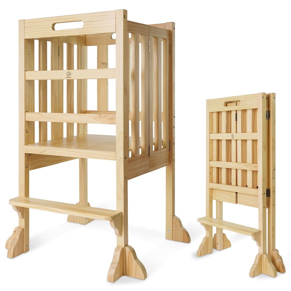 Espreguiçadeira de cozinha Helper WOOD CITY Montessori dobrável