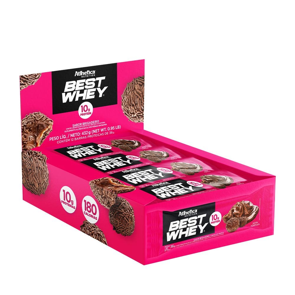 Best Whey Bar Display Atlhetica Nutrition Brigadeiro
